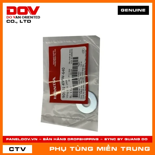 VÒNG ĐỆM 1MM HONDA CHÍNH HÃNG (MÃ: 90501KWW640) — 90501KWW640