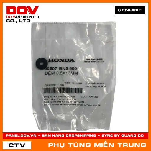 ĐỆM 3,5X13MM HONDA CHÍNH HÃNG (MÃ: 90507GN5900) — 90507GN5900
