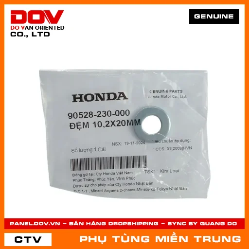 ĐỆM 10,2X20MM HONDA CHÍNH HÃNG (MÃ: 90528230000) — 90528230000