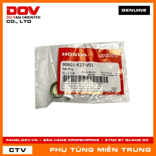 KẸP ỐNG HONDA CHÍNH HÃNG (MÃ: 90601K27V01) — 90601K27V01
