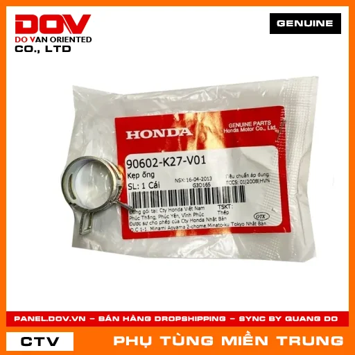 KẸP ỐNG HONDA CHÍNH HÃNG (MÃ: 90602K27V01) — 90602K27V01