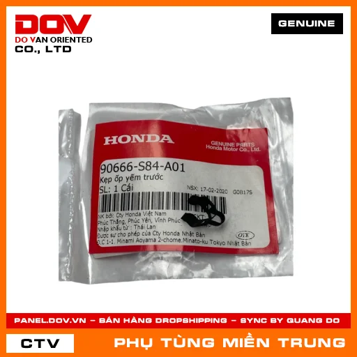 KẸP ỐP YẾM TRƯỚC HONDA CHÍNH HÃNG (MÃ: 90666S84A01) — 90666S84A01