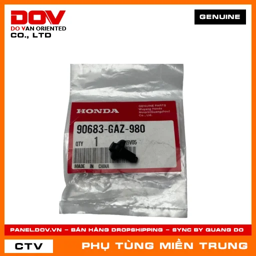 VÍT NHỰA NỞ HONDA CHÍNH HÃNG (MÃ: 90683GAZ980) — 90683GAZ980
