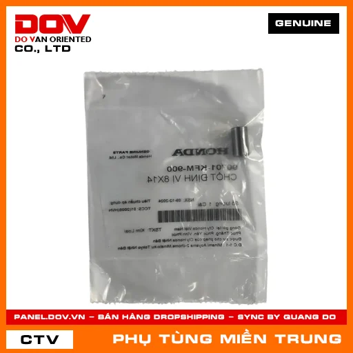 CHỐT ĐỊNH VỊ 8X14 HONDA CHÍNH HÃNG (MÃ: 90701KFM900) — 90701KFM900