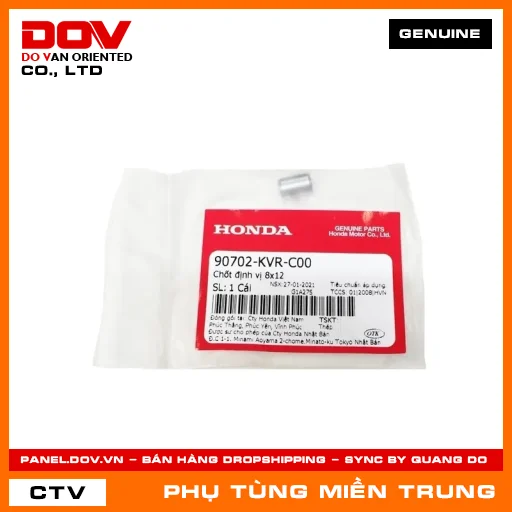CHỐT ĐỊNH VỊ 8X12 HONDA CHÍNH HÃNG (MÃ: 90702KVRC00) — 90702KVRC00