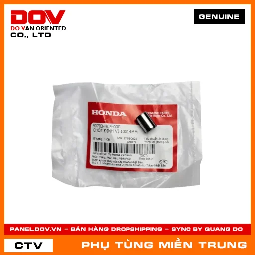 CHỐT ĐỊNH VỊ 10X14MM HONDA CHÍNH HÃNG (MÃ: 90703HC4000) — 90703HC4000