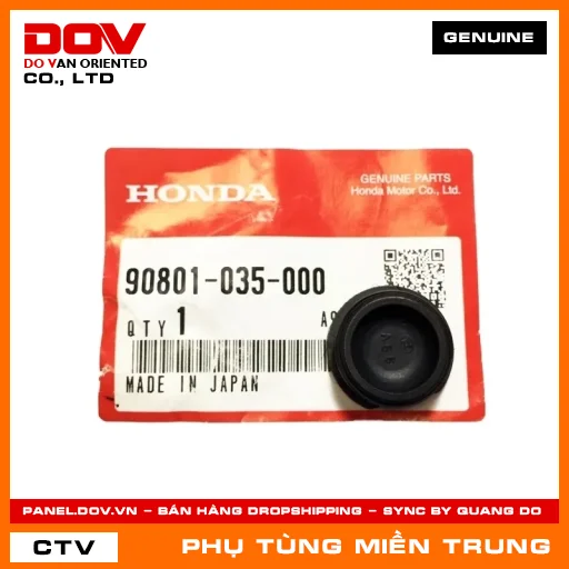 NẮP CAO SU HEO SỐ 19MM HONDA CHÍNH HÃNG (MÃ: 90801035000) — 90801035000