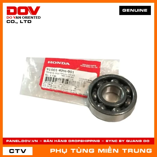 VÒNG BI TRỤC KHUỶU 63/22 HONDA CHÍNH HÃNG (MÃ: 91001KPH901) — 91001KPH901