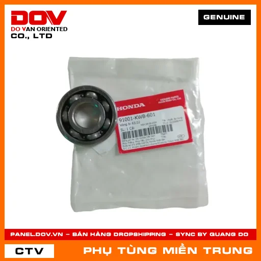 VÒNG BI 63/22 HONDA CHÍNH HÃNG (MÃ: 91001KWB601) — 91001KWB601