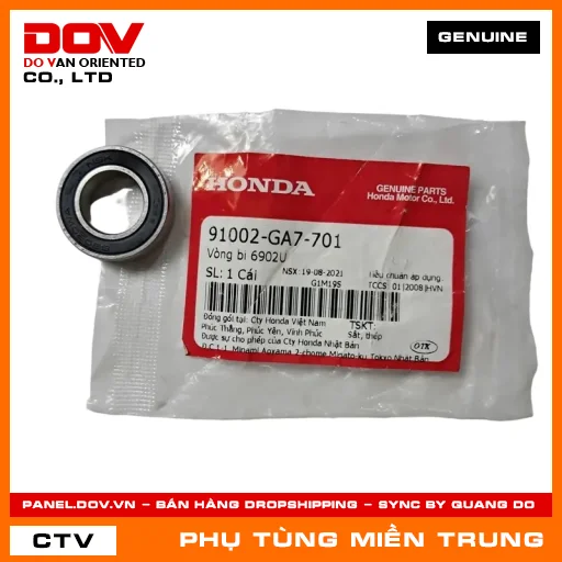 VÒNG BI 6902U HONDA CHÍNH HÃNG (MÃ: 91002GA7701) — 91002GA7701