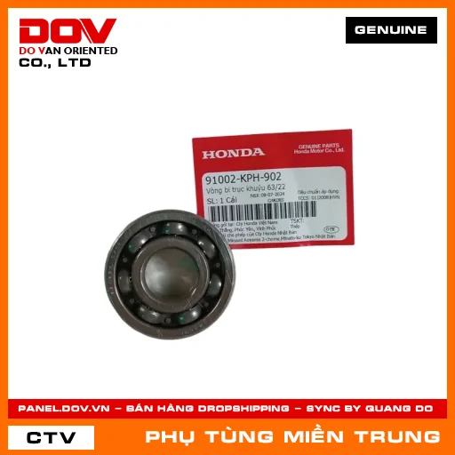 VÒNG BI TRỤC KHUỶU 63/22 HONDA CHÍNH HÃNG (MÃ: 91002KPH902) — 91002KPH902