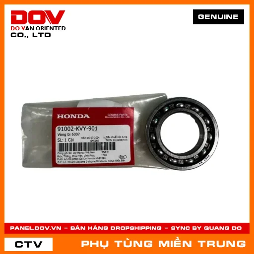 VÒNG BI 6007 HONDA CHÍNH HÃNG (MÃ: 91002KVY901) — 91002KVY901