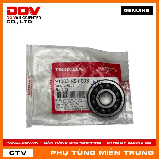 VÒNG BI 6301 HONDA CHÍNH HÃNG (MÃ: 91003KS4003) — 91003KS4003