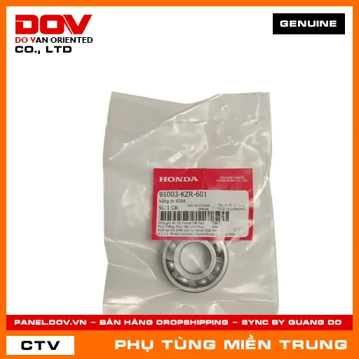 VÒNG BI 6204 HONDA CHÍNH HÃNG (MÃ: 91003KZR601) — 91003KZR601
