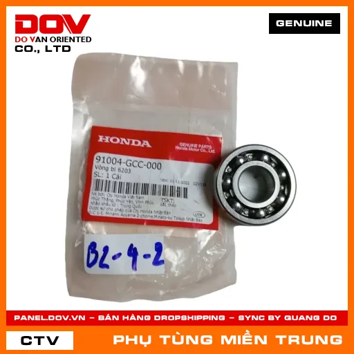 VÒNG BI 6203 HONDA CHÍNH HÃNG (MÃ: 91004GCC000) — 91004GCC000