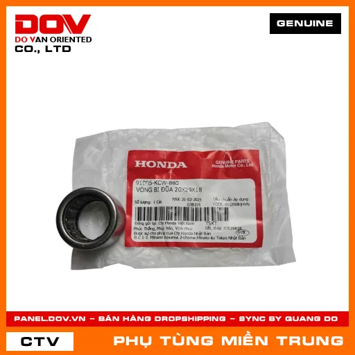 VÒNG BI ĐŨA 20X29X18 HONDA CHÍNH HÃNG (MÃ: 91005KCW880) — 91005KCW880