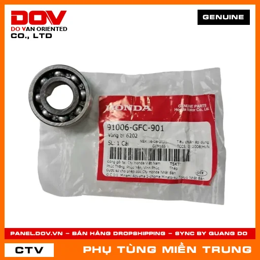 VÒNG BI 6202 HONDA CHÍNH HÃNG (MÃ: 91006GFC901) — 91006GFC901