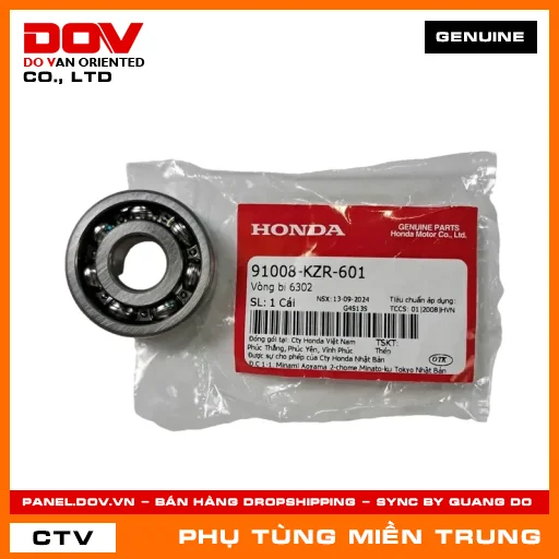 VÒNG BI 6302 HONDA CHÍNH HÃNG (MÃ: 91008KZR601) — 91008KZR601