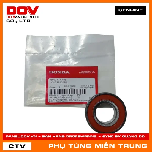 VÒNG BI 6205UU HONDA CHÍNH HÃNG (MÃ: 91009K1NV01) — 91009K1NV01