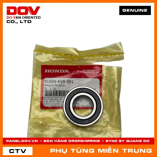 VÒNG BI 60/22UU HONDA CHÍNH HÃNG (MÃ: 91009KVB901) — 91009KVB901