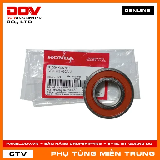 VÒNG BI 6205UU HONDA CHÍNH HÃNG (MÃ: 91009KWN901) — 91009KWN901