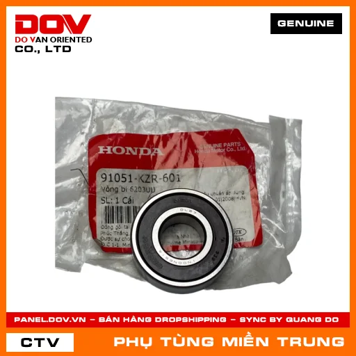VÒNG BI 6203UU HONDA CHÍNH HÃNG (MÃ: 91051KZR601) — 91051KZR601