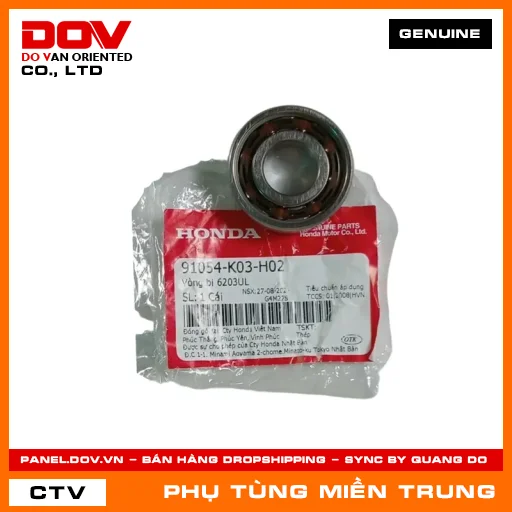 VÒNG BI 6203UL HONDA CHÍNH HÃNG (MÃ: 91054K03H02) — 91054K03H02
