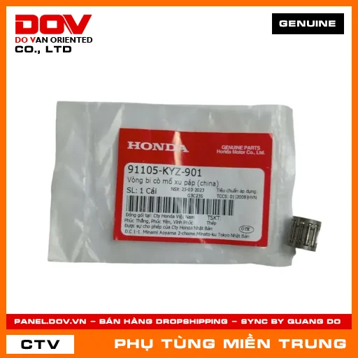 VÒNG BI CÒ MỔ XU PÁP HONDA CHÍNH HÃNG (MÃ: 91105KYZ901) — 91105KYZ901