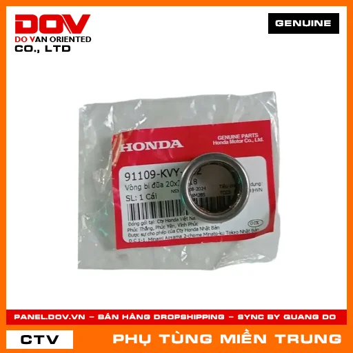 VÒNG BI ĐŨA 20X29X18 HONDA CHÍNH HÃNG (MÃ: 91109KVY902) — 91109KVY902