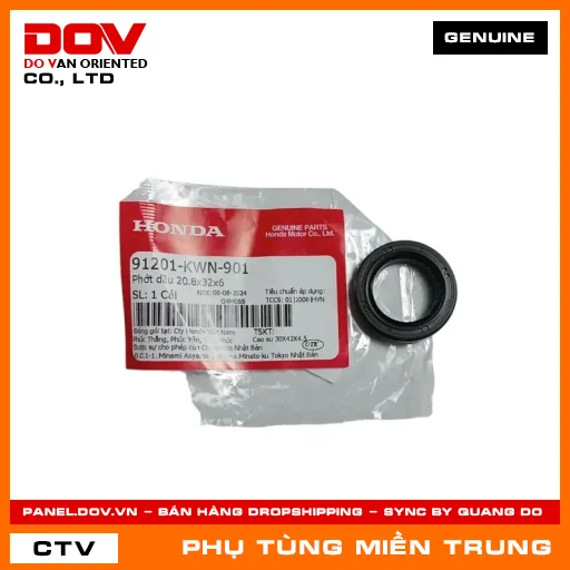 PHỚT DẦU 20.8X32X6 HONDA CHÍNH HÃNG (MÃ: 91201KWN901) — 91201KWN901