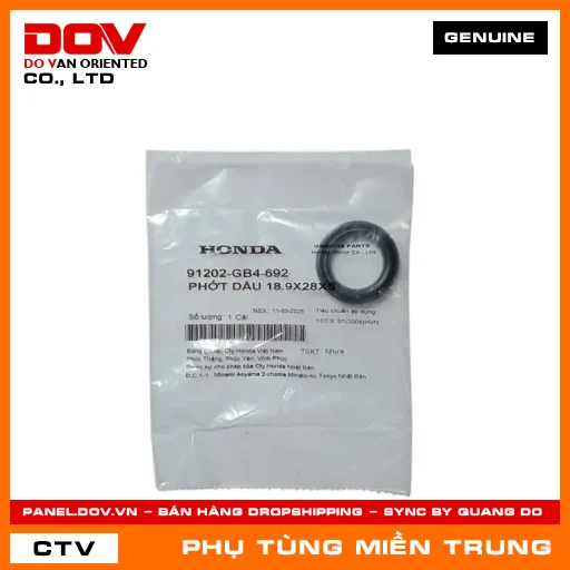 PHỚT DẦU 18.9X28X5 HONDA CHÍNH HÃNG (MÃ: 91202GB4692) — 91202GB4692