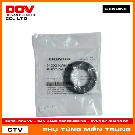 PHỚT DẦU 26X45X6 HONDA CHÍNH HÃNG (MÃ: 91202KWN901) — 91202KWN901
