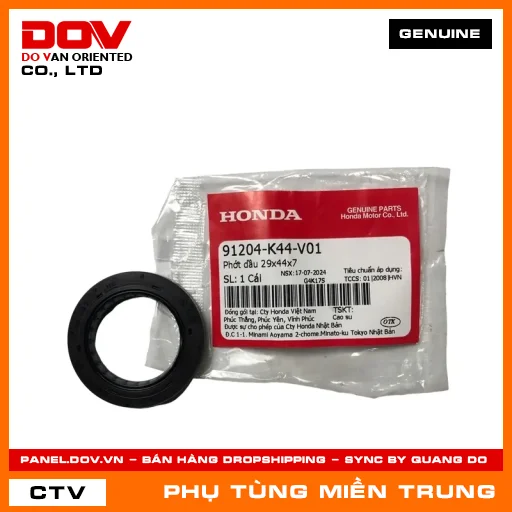 PHỚT DẦU 29X44X7 HONDA CHÍNH HÃNG (MÃ: 91204K44V01) — 91204K44V01