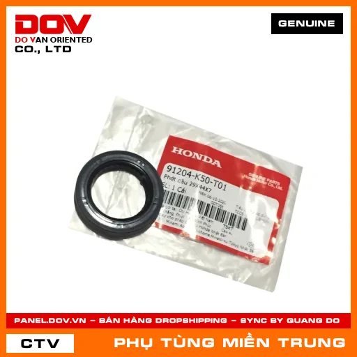 PHỚT DẦU 29X44X7 HONDA CHÍNH HÃNG (MÃ: 91204K50T01) — 91204K50T01