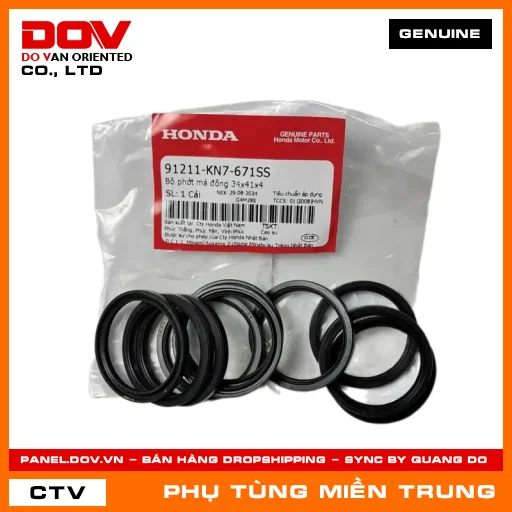 BỘ PHỚT MÁ ĐỘNG 34X41X4 HONDA CHÍNH HÃNG (MÃ: 91211KN7671SS) — 91211KN7671SS
