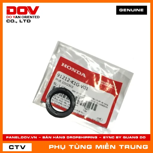 PHỚT 20X29X3 HONDA CHÍNH HÃNG (MÃ: 91212K1GV01) — 91212K1GV01