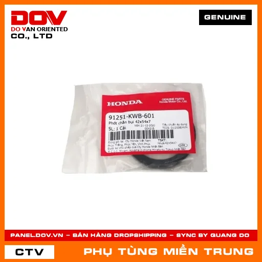 PHỚT CHẮN BỤI 42X54X7 HONDA CHÍNH HÃNG (MÃ: 91251KWB601) — 91251KWB601
