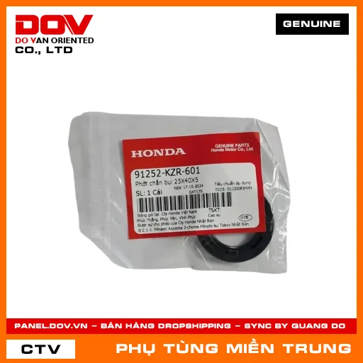 PHỚT CHẮN BỤI 25X40X5 HONDA CHÍNH HÃNG (MÃ: 91252KZR601) — 91252KZR601