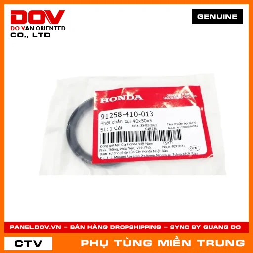 PHỚT CHẮN BỤI 40X50X5 HONDA CHÍNH HÃNG (MÃ: 91258410013) — 91258410013