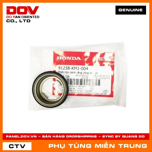 PHỚT HỘP BÁNH RĂNG CÔNG TƠ MÉT HONDA CHÍNH HÃNG (MÃ: 91258KM1004) — 91258KM1004