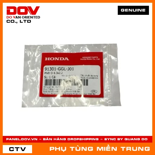 PHỚT O 6.3X2.2 HONDA CHÍNH HÃNG (MÃ: 91301GGLJ01) — 91301GGLJ01