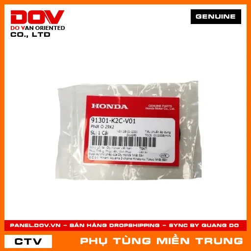 PHỚT O 29X2 HONDA CHÍNH HÃNG (MÃ: 91301K2CV01) — 91301K2CV01