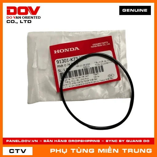 PHỚT O 74.5X2.5 HONDA CHÍNH HÃNG (MÃ: 91301K73V81) — 91301K73V81