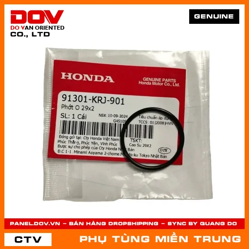 PHỚT O 29X2 HONDA CHÍNH HÃNG (MÃ: 91301KRJ901) — 91301KRJ901