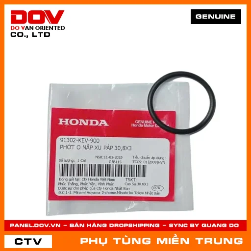 PHỚT O NẮP XU PÁP 30,8X3 HONDA CHÍNH HÃNG (MÃ: 91302KEV900) — 91302KEV900