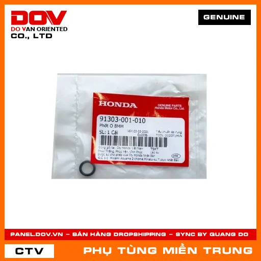 PHỚT O 8MM HONDA CHÍNH HÃNG (MÃ: 91303001010) — 91303001010