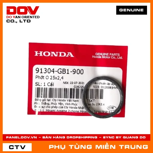 PHỚT O 25X2,4 HONDA CHÍNH HÃNG (MÃ: 91304GB1900) — 91304GB1900