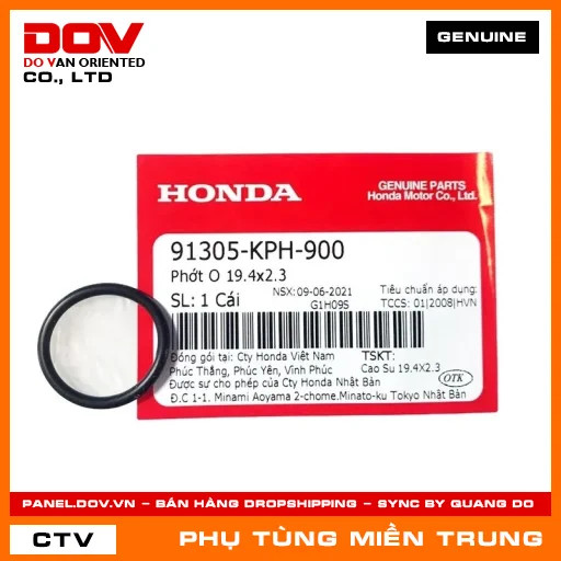 PHỚT O 19.4X2.3 HONDA CHÍNH HÃNG (MÃ: 91305KPH900) — 91305KPH900