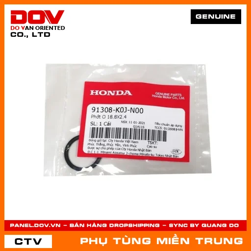 PHỚT O 18.8X2.4 HONDA CHÍNH HÃNG (MÃ: 91308K0JN00) — 91308K0JN00