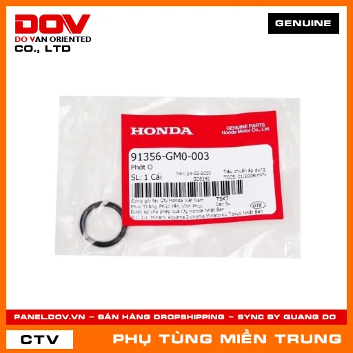 PHỚT O HONDA CHÍNH HÃNG (MÃ: 91356GM0003) — 91356GM0003